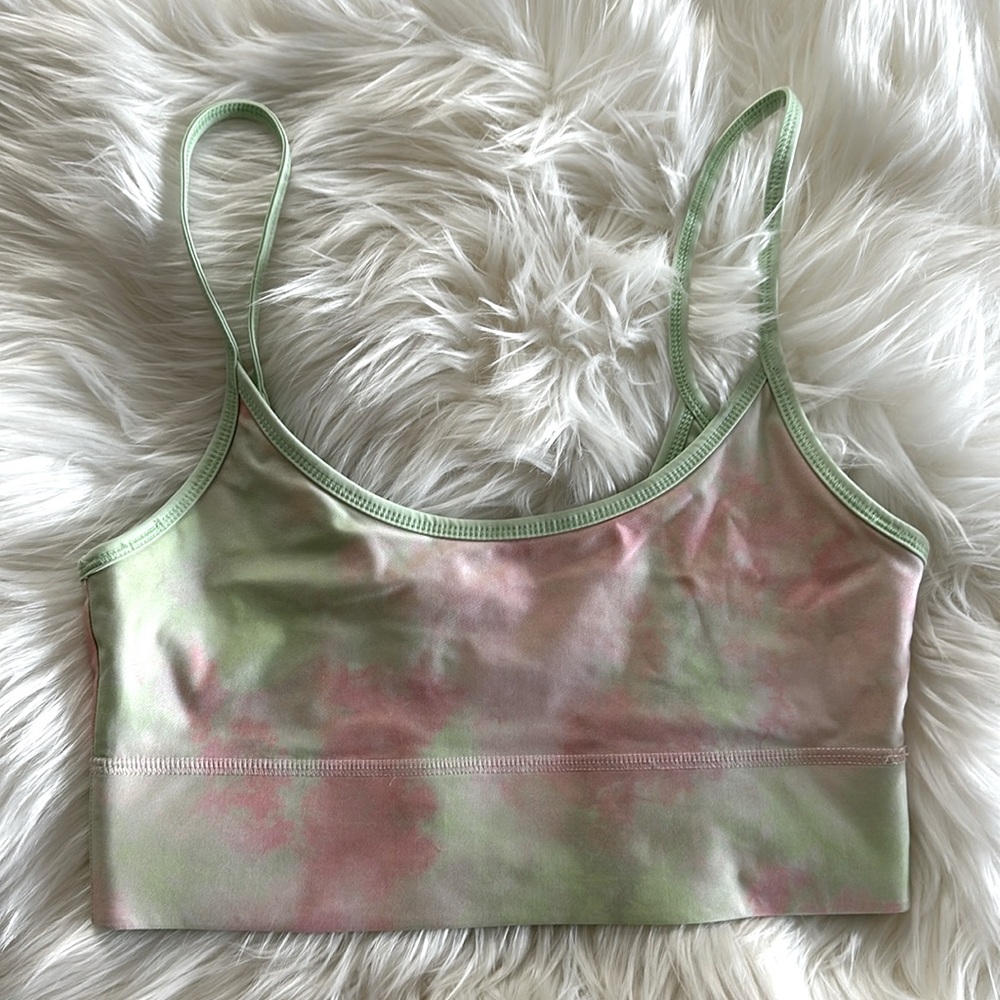 Fabletics Oasis Sherbet Tie Dye Reversible Bra